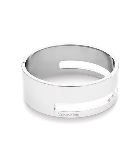 Calvin Klein Geometric Essentials Joia Pulseira Bangle Mulher 35000674 Calvin Klein Geometric Essentials Joia Pulseira Bangle Mulher 35000674