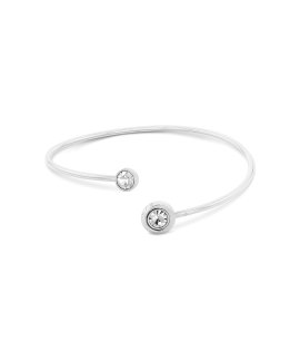 Calvin Klein Twisted Bezel Solitaire Joia Pulseira Bangle Mulher 35000773