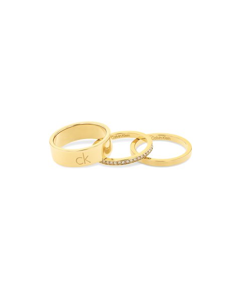 Calvin Klein Trio Joia Anel Mulher 35000795