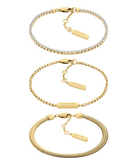 Calvin Klein Trio Joia Pulseira Set Mulher 35000797