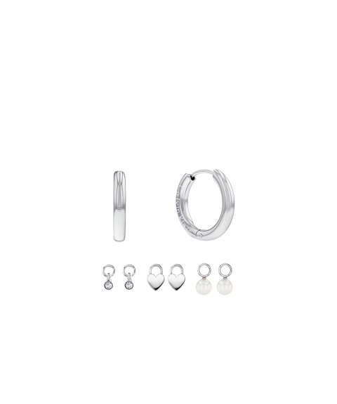 Calvin Klein Huggie Gift Set Joia Brincos Set Mulher 35700001 Calvin Klein Huggie Gift Set Joia Brincos Set Mulher 35700001