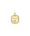 Pandora Engravable Square Tag Joia Pendente Colar Medalha Mulher 364009C01