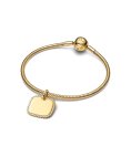 Pandora Engravable Square Tag Joia Pendente Colar Medalha Mulher 364009C01