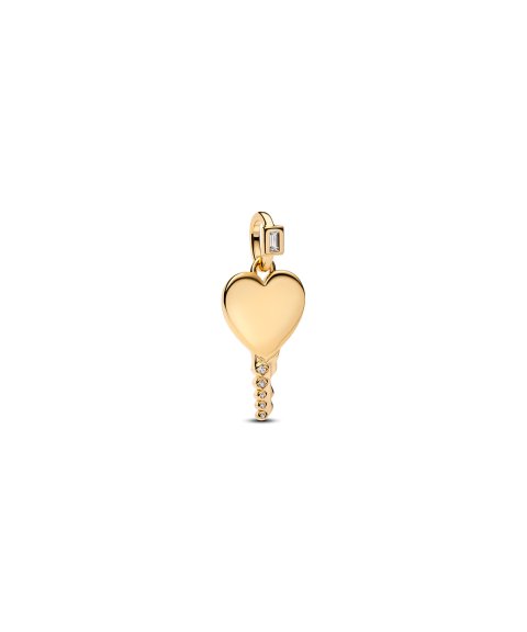 Pandora Engravable Heart Key Joia Conta Pendente Pulseira Mulher 364353C01