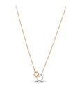 Pandora Beads and Pavé Interlocking Circles Joia Colar Mulher 364825C01-45