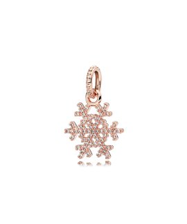 Pandora Rose Sparkling Snowflake Joia Conta Pendente Pulseira Mulher 380354CZ