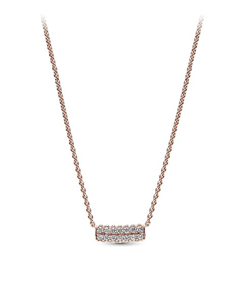 Pandora Rose Timeless Pavé Double-row Joia Colar Mulher 382621C01-45 Pandora Rose Timeless Pavé Double-row Joia Colar Mulher 382621C01-45