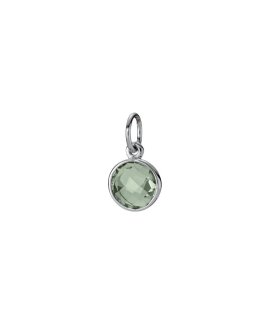 Pandora Sterling Silver and Green Quartz Joia Pendente Colar 390173GAM