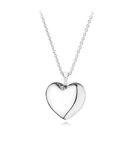 Pandora Plain Heart Joia Colar Mulher 390355CZ-90