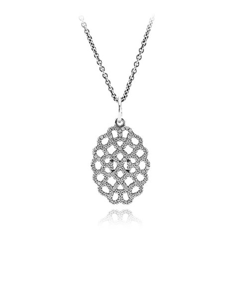 Pandora Statement Lace Joia Colar Mulher 390358CZ-90 Pandora Statement Lace Joia Colar Mulher 390358CZ-90