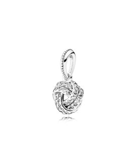 Pandora Love Knot Joia Pendente Colar Mulher 390385CZ