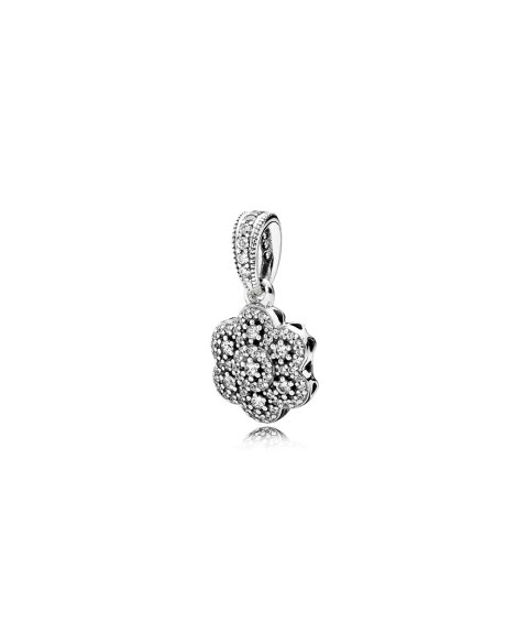 Pandora Crystallised Floral Joia Conta Pendente Colar Mulher 390392CZ