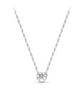Pandora Blue Pansy Flower Joia Colar Mulher 390770C01-50