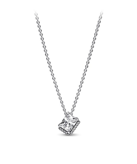 Pandora Rectangular Sparkling Halo Joia Colar Mulher 392388C01-45 Pandora Rectangular Sparkling Halo Joia Colar Mulher 392388C01-45