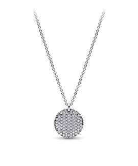 Pandora Timeless Pavé Round Joia Colar Mulher 392632C01-45