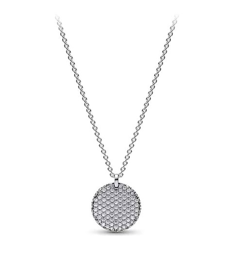 Pandora Timeless Pavé Round Joia Colar Mulher 392632C01-45