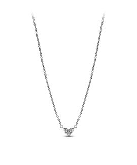 Pandora Triple Stone Heart Joia Colar Mulher 393014C01-45