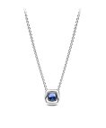 Pandora Sparkling Square Blue Halo Joia Colar Mulher 393560C01-45