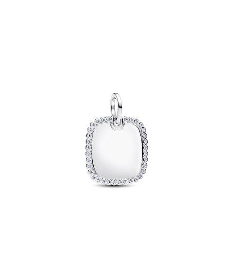 Pandora Engravable Square Joia Conta Pendente Pulseira Mulher 394009C01 Pandora Engravable Square Joia Conta Pendente Pulseira Mulher 394009C01