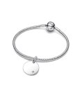 Pandora Engravable Tag Joia Conta Pendente Pulseira Mulher 394012C01