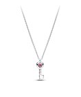 Pandora Elevated Red Heart Key Joia Colar Mulher 394392C01-45