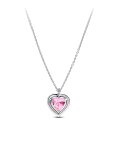 Pandora Elevated Pink Heart Joia Colar Mulher 394414C01-45