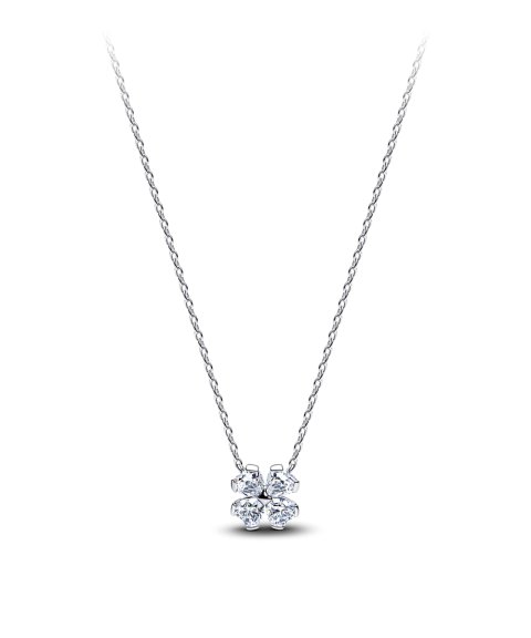 Pandora Sparkling Lucky Clover Joia Colar Mulher 394502C01-45