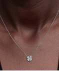 Pandora Sparkling Lucky Clover Joia Colar Mulher 394502C01-45