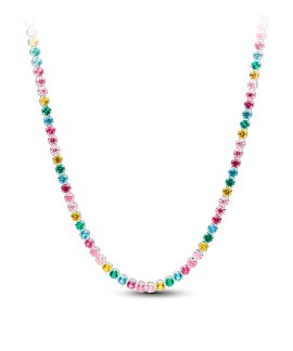 Pandora Rainbow Tennis Joia Colar Mulher 394648C01-40