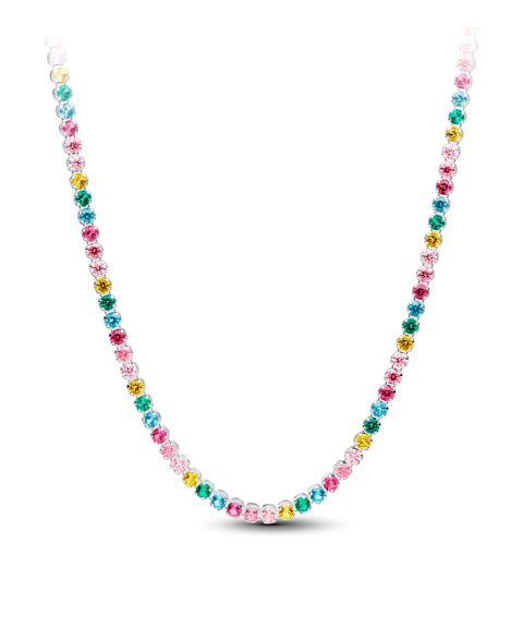 Pandora Rainbow Tennis Joia Colar Mulher 394648C01-40