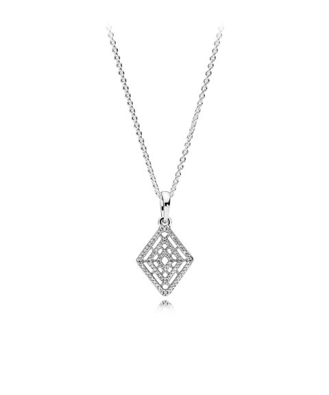 Pandora Geometric Lines Joia Colar Mulher 396209CZ-60