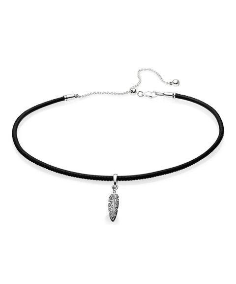 Pandora Choker and Feather Joia Colar Mulher 397197CBK-38