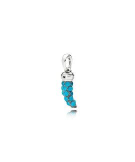 Pandora Turquoise Amulet Joia Conta Pendente Colar Mulher 397203EN168
