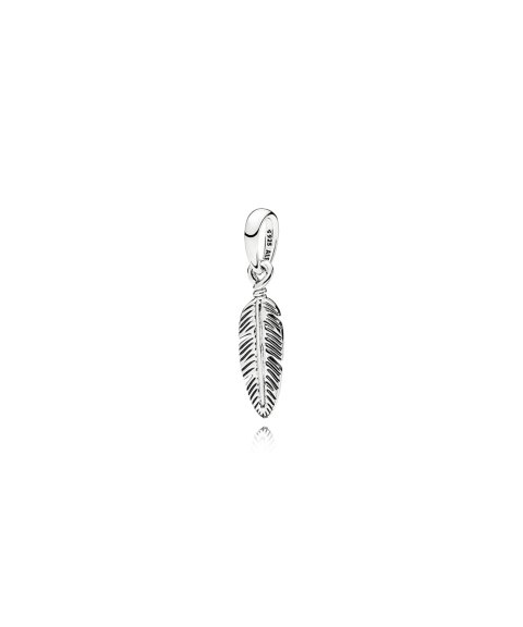 Pandora Spiritual Feather Joia Conta Pendente Colar Mulher 397216