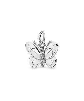 Pandora Decorative Butterfly Joia Conta Pendente Colar Mulher 397933CZ