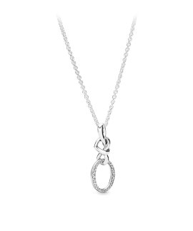 Pandora Knotted Heart Joia Colar Mulher 398078CZ-60