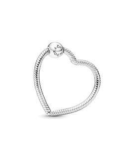 Pandora Moments Heart Charm Holder Joia Acessório de Joia Pendente Colar Mulher 399505C00