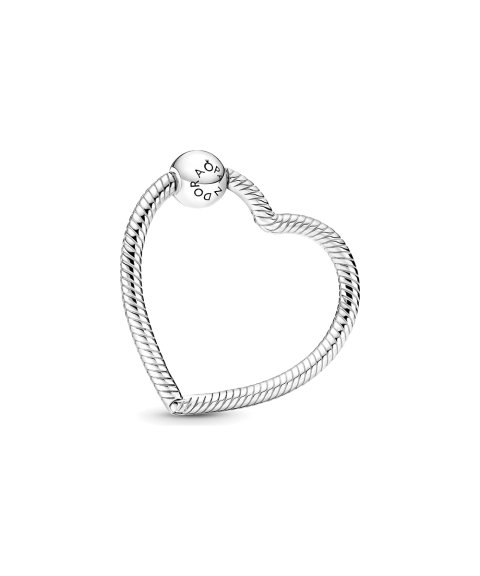 Pandora Moments Heart Charm Holder Joia Acessório de Joia Pendente Colar Mulher 399505C00