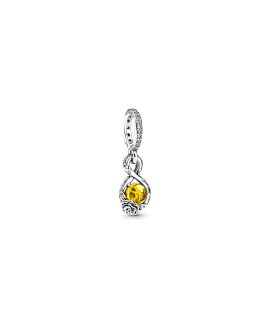 Pandora Disney Belle Infinity and Rose Flower Joia Conta Pendente Pulseira Pendente Colar Mulher 399525C01