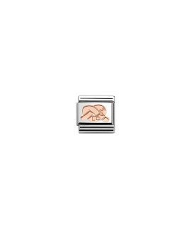 Nomination Composable Rose Gold Knot Love Acessório de Joia Link Mulher 430101/22