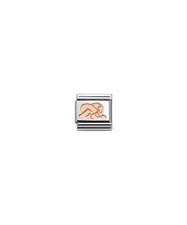 Nomination Composable Rose Gold Knot Luck Acessório de Joia Link Mulher 430101 27