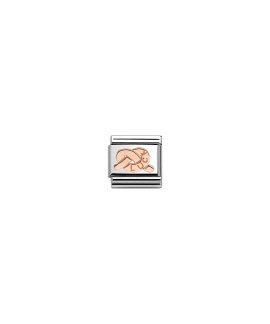 Nomination Composable Rose Gold Knot Luck Acessório de Joia Link Mulher 430101/27