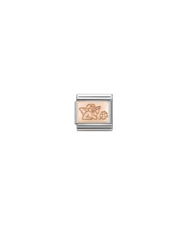 Nomination Composable Rose Gold Angel and Four-leaf Clover Acessório de Joia Link Mulher 430101 47