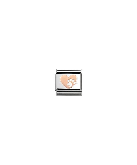 Nomination Composable Rose Gold Heart With Paw Acessório de Joia Link Mulher 430104 12 Nomination Composable Rose Gold Heart With Paw Acessório de Joia Link Mulher 430104 12
