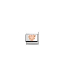 Nomination Composable Rose Gold Heart Cut Acessório de Joia Link Mulher 430104/19