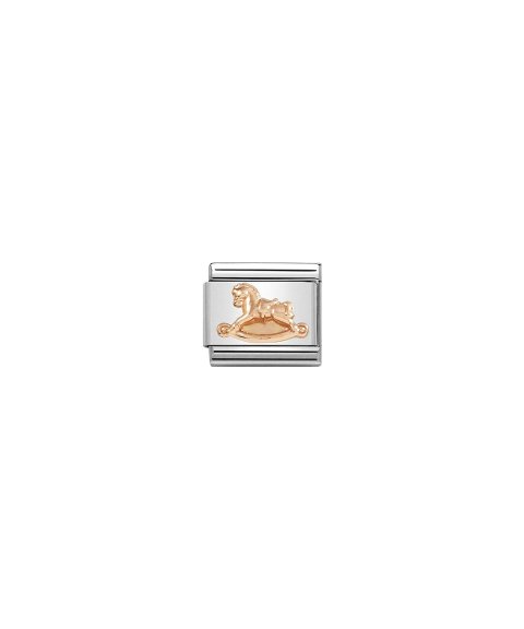 Nomination Composable Rose Gold Rocking Horse Acessório de Joia Link Mulher 430106/15
