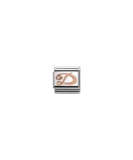 Nomination Composable Rose Gold Letter D Acessório de Joia Link Mulher 430310 04