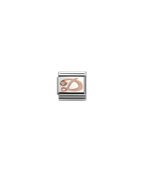 Nomination Composable Rose Gold Letter D Acessório de Joia Link Mulher 430310 04 Nomination Composable Rose Gold Letter D Acessório de Joia Link Mulher 430310 04