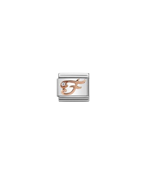 Nomination Composable Rose Gold Letter F Acessório de Joia Link Mulher 430310 06 Nomination Composable Rose Gold Letter F Acessório de Joia Link Mulher 430310 06