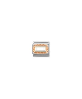 Nomination Composable Classic White Mother of Pearl Link Mulher 430512 12